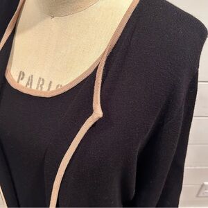 Talbots Woman Knit Dress with Matching Long Cardigan- Size 2X